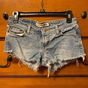 Express denim cutoff shorts size 4
